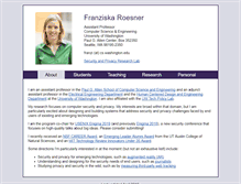 Tablet Screenshot of franziroesner.com